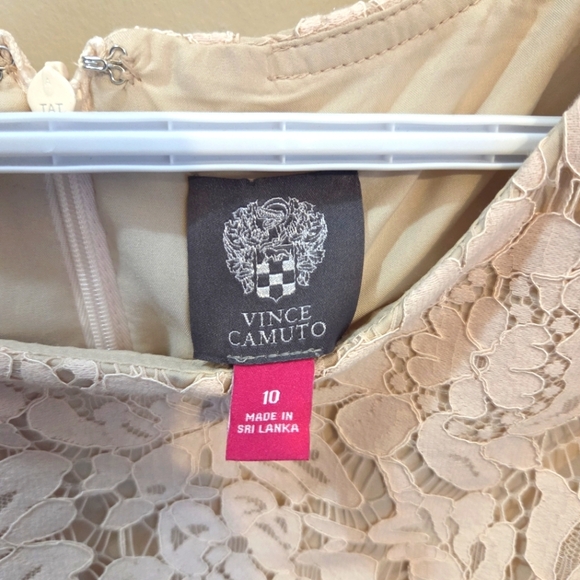 Vince Camuto Light Piink Lace Dress Size 10 - Picture 3 of 3